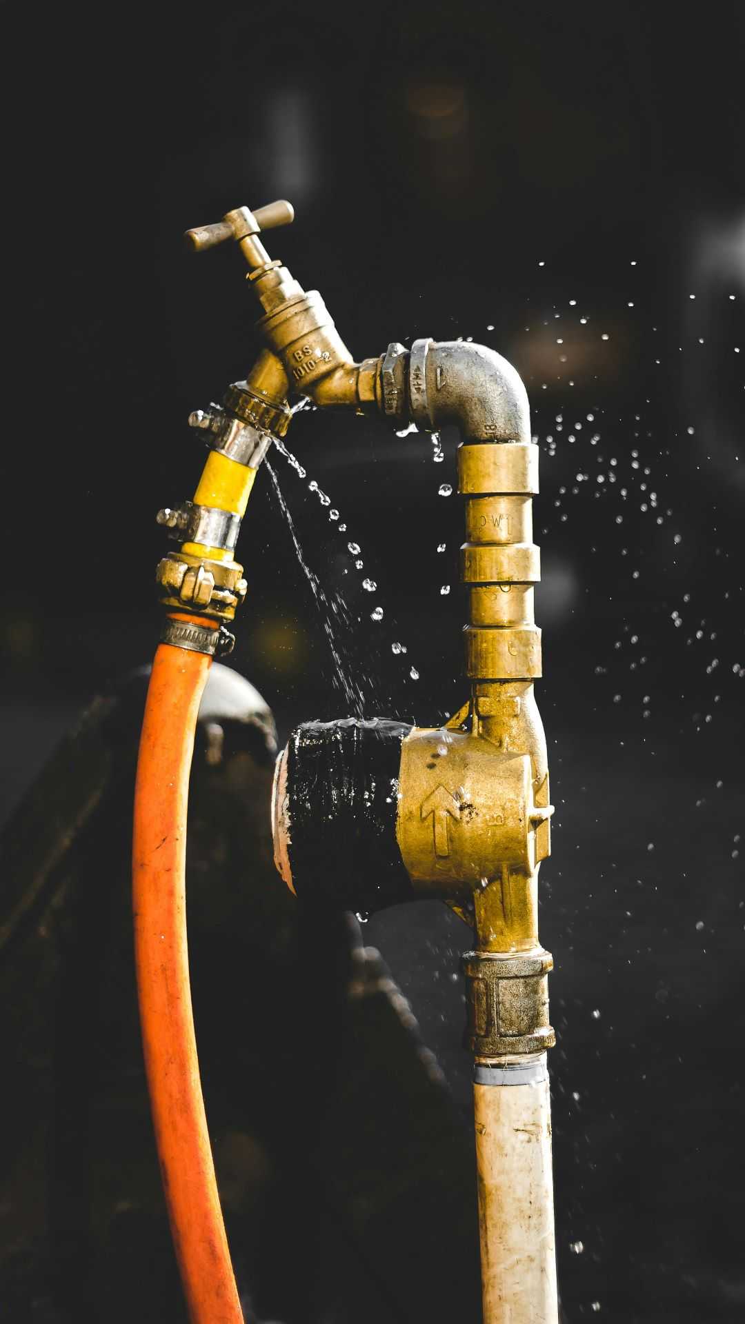 Leaky pipe and valve