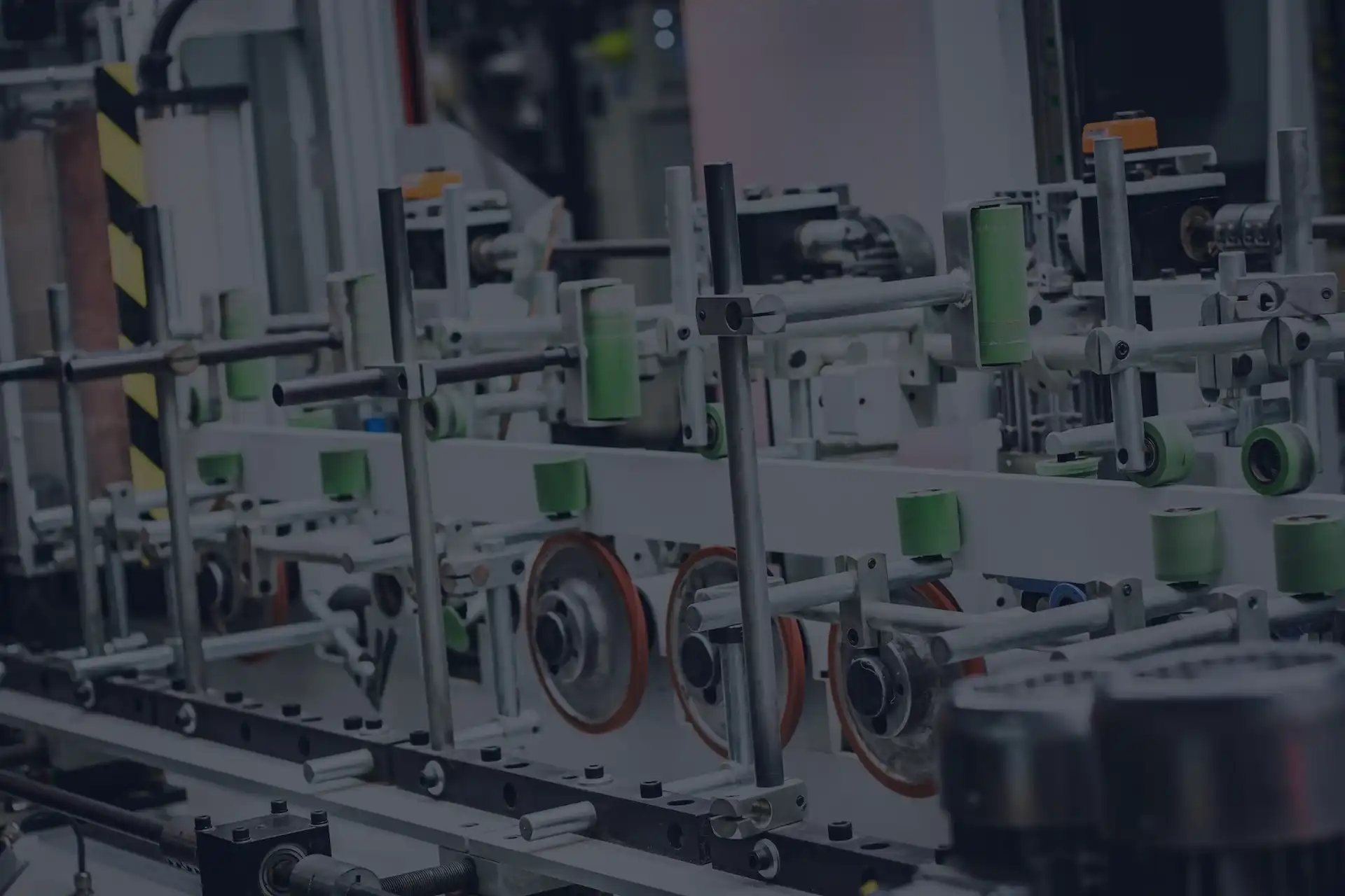 An industrial production line