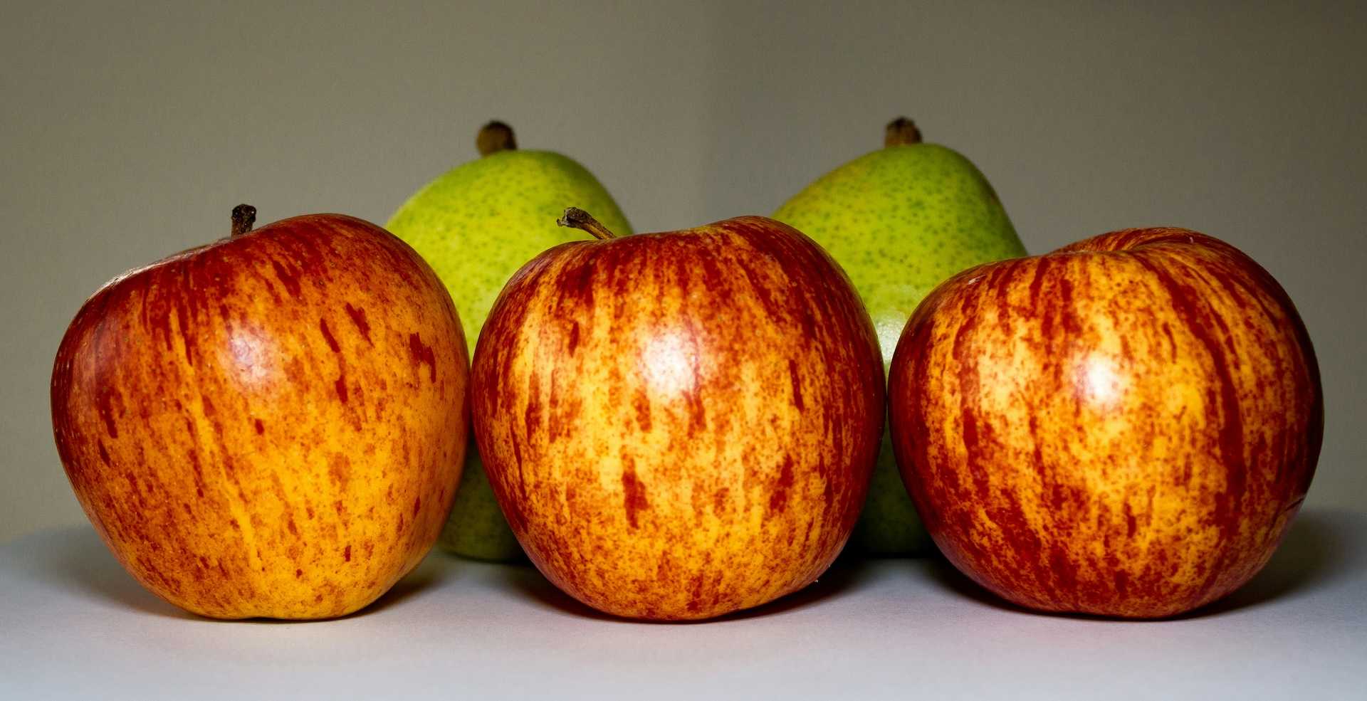 Apples and pears