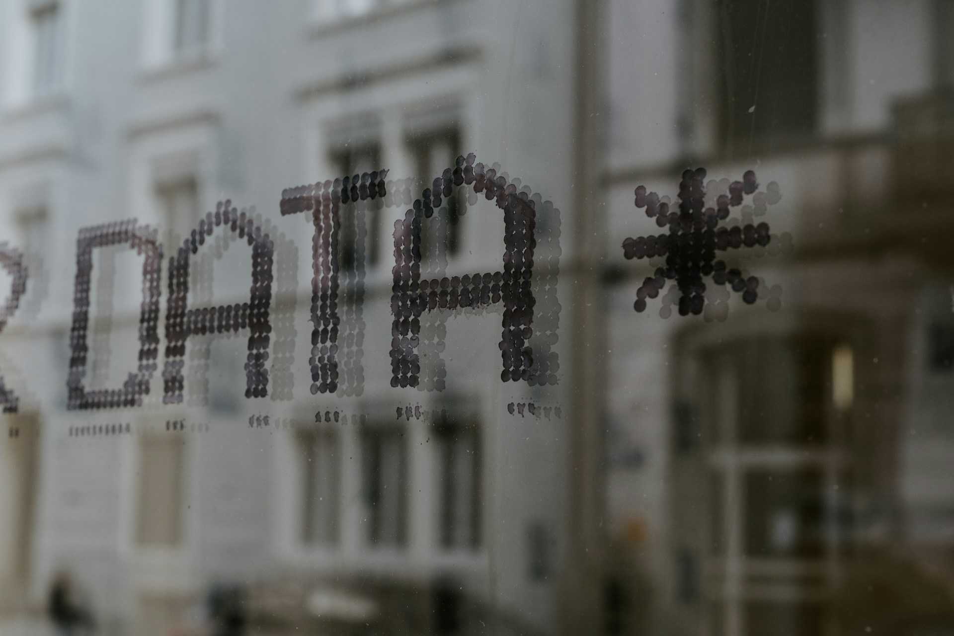 Data writing on a window