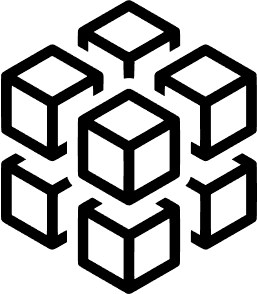 A cube constructed of smaller cubes