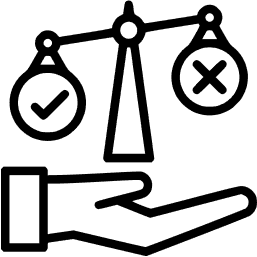 A hand supporting a weight scale