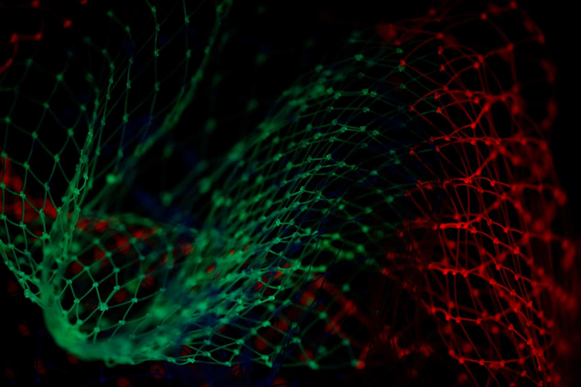 Green and red light wallpaper