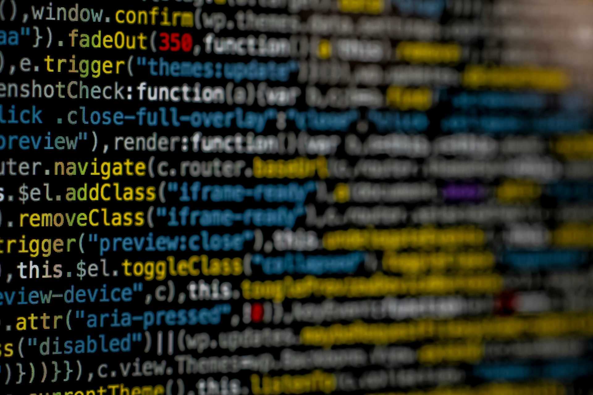 Code on a computer monitor
