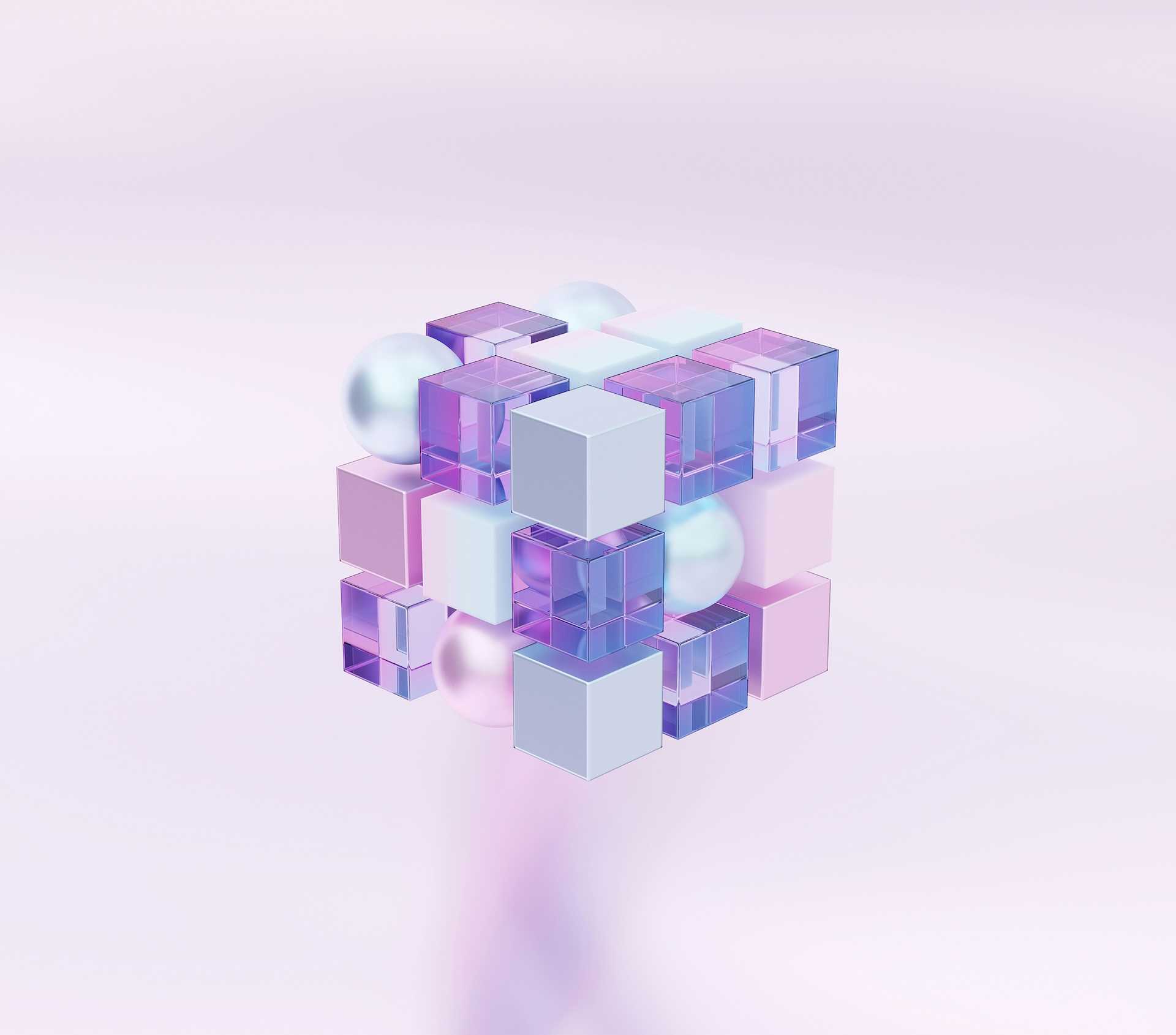 Object of cubes and spheres